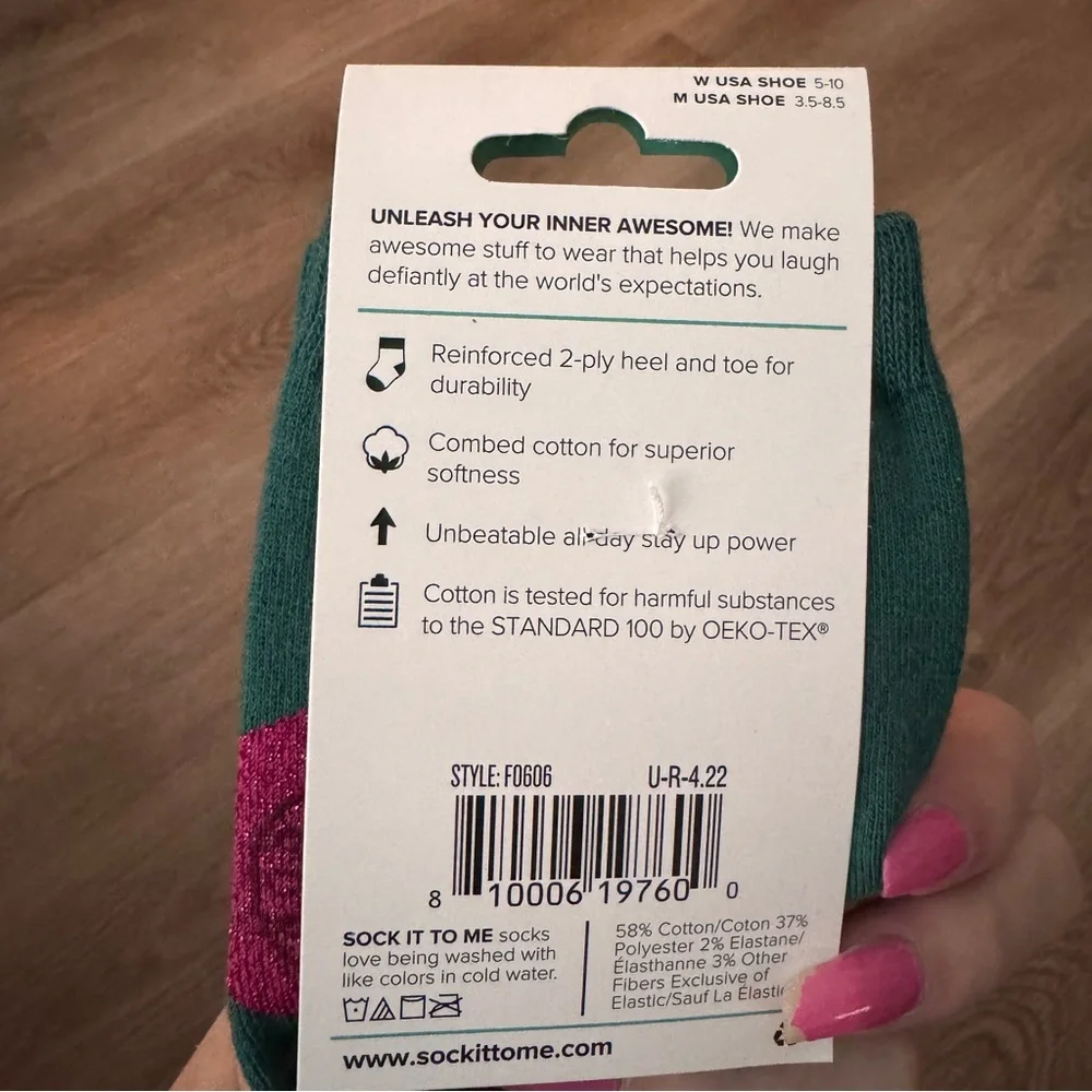 Sock it to me Knee High Christmas Socks NEW Shimmer Ornaments
